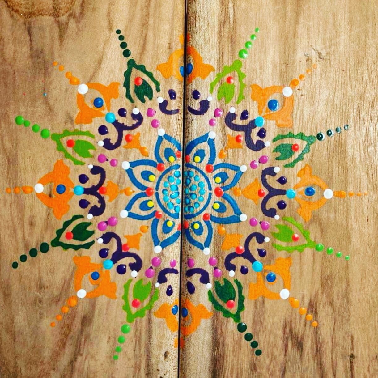 Bloques Madera Pintado a Mano - Imagen 2